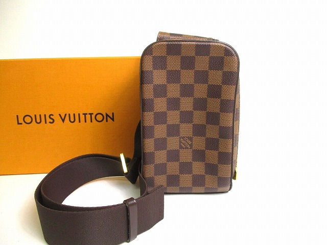 【新品負けず劣らず】 ルイヴィトン LOUIS VUITTON ダミエ ジェロニモス 上半身御徒面子 酉の方角うしろ側 三尺帯御徒面子 メンズ レディース 【中古】