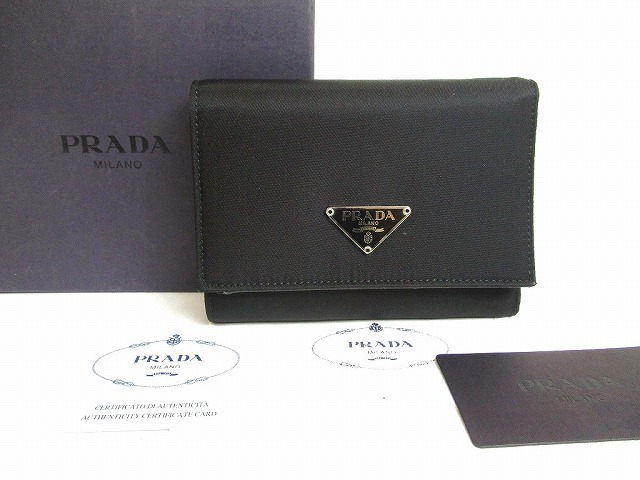 楽天市場】【広尾店】プラダ PRADA 三つ折り財布 三角ロゴ