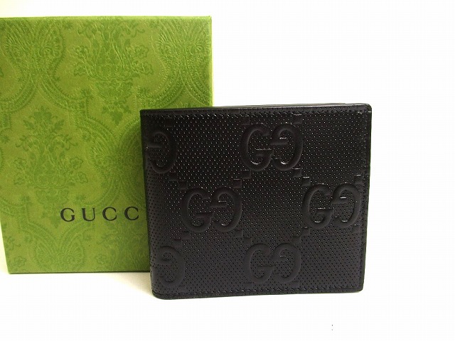【美品】GUCCI(グッチ)  グッチシマ GGチャーム 2つ折り長財布！ GUCCI - 【美品】GUCCI(グッチ) グッチシマ GGチャーム 2つ折り長財布