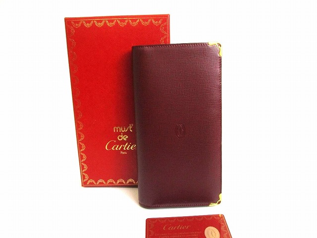 Cartier カルティエ　2つ折り　長財布 楽天市場】【財布】Cartier カルティエ マストライン 2つ折長財布 二