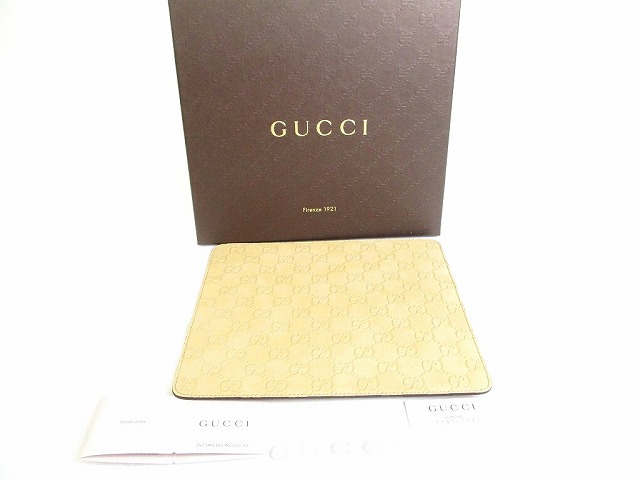 楽天市場】未使用 グッチ マウスパッド グッチシマ ゴールド GG
