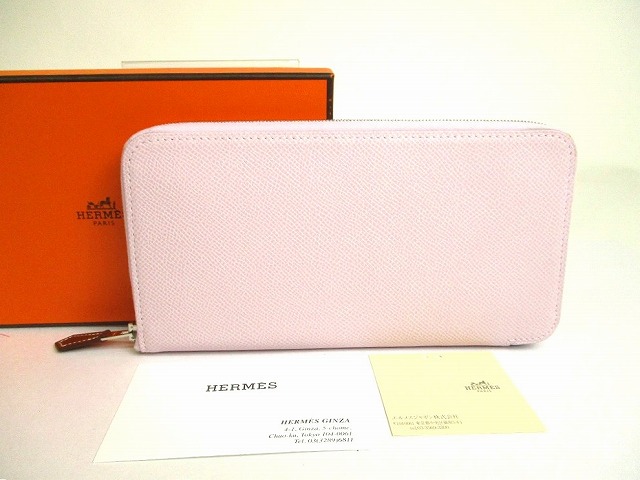 楽天市場】エルメス HERMES 長財布 グレー系ブルー レザー ラウンド