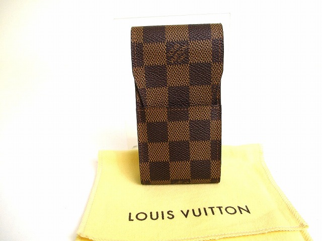 LOUIS VUITTON ダミエ タバコシガレットケース 未使用 中古】 ルイ・ヴィトン LOUIS VUITTON シガレットケース たばこ