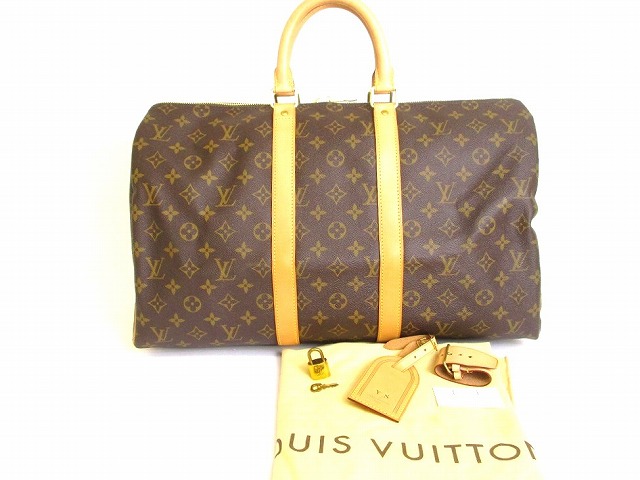 【新品負けず劣らず】 ルイヴィトン LOUIS VUITTON モノグラム キーポル 45 ボストンバッグ 旅する御徒面子 メンズ レディース 【中古】