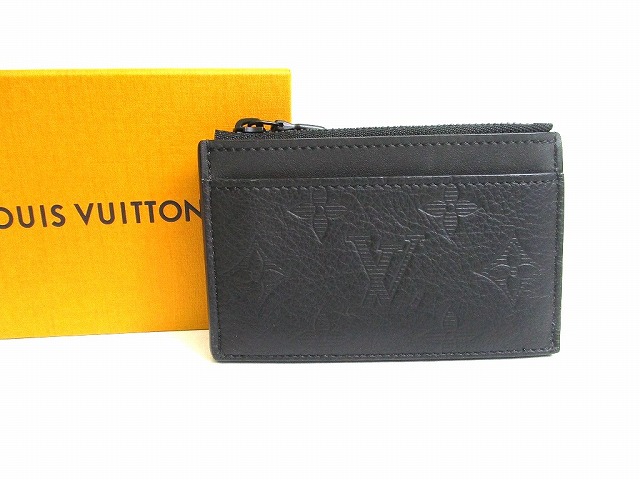 【新品負けず劣らず】 ルイヴィトン LOUIS VUITTON モノグラム 影ぼうし コインカードホルダー 御釣り入れ 歌留多容れもの メンズ レディース 黒 【中古】