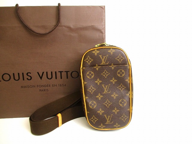 【美品】 ルイヴィトン LOUIS VUITTON モノグラム ガンジュ 三尺帯御徒面子 酉の方角合切袋 上半身御徒面子 メンズ レディース 【中古】