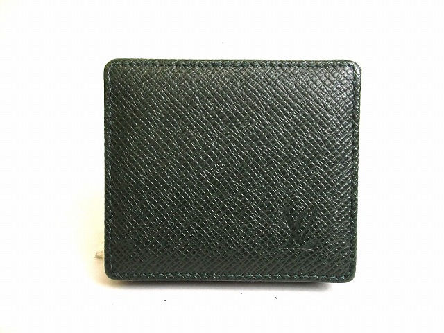 【新品同様】 ルイヴィトン LOUIS VUITTON タイガ ポルトモネ ボワット 小銭入れ コインケース コインパース メンズ エピセア　緑 【中古】