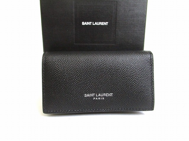 楽天市場】サンローラン SAINT LAURENT キーリング YSLロゴ ブラック