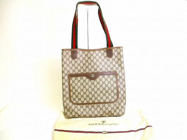 【新品負けず劣らず】グッチ GUCCI GG スプリームキャンバス 年寄りのグッチ トートバッグ 買い出し御徒面子 メンズ レディース ベージュ 【中古】