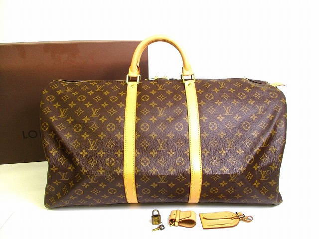 【新品負けず劣らず】 ルイヴィトン LOUIS VUITTON モノグラム キーポル 60 ボストンバッグ 旅する袋 メンズ レディース 【中古】