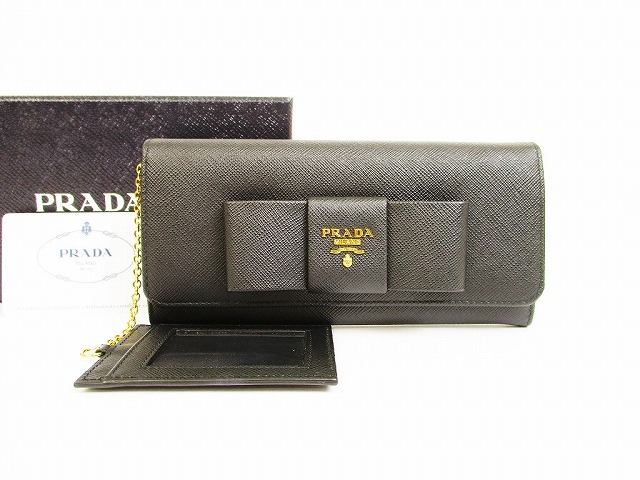 プラダ PRADA 財布　リボン　長財布　1M1132 楽天市場】PRADA/プラダ リボン二つ折り長財布 1M1132 SAFFIANO