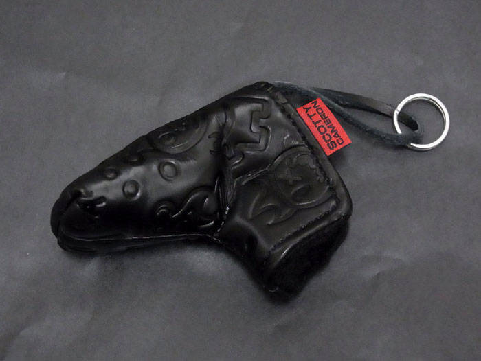 【送料・代引き手数料無料】 【未使用 S品】 SCOTTY CAMERON スコッティキャメロン ギャラリー限定 ヘッドカバー型 キーホルダー ブラック キーリング|brandshop urukau