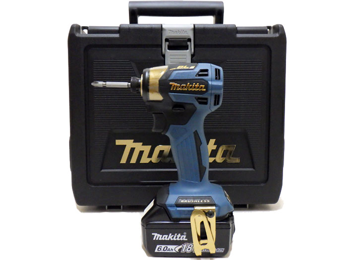 【送料・代引き手数料無料】 【未使用 新品】 【20周年限定モデル】 マキタ makita 充電式インパクトドライバ TD173DGXPB プレミアムブルー リチウムイオンバッテリ 18V 6.0Ah セット品 バッテリ2個・充電器付き 36,270円