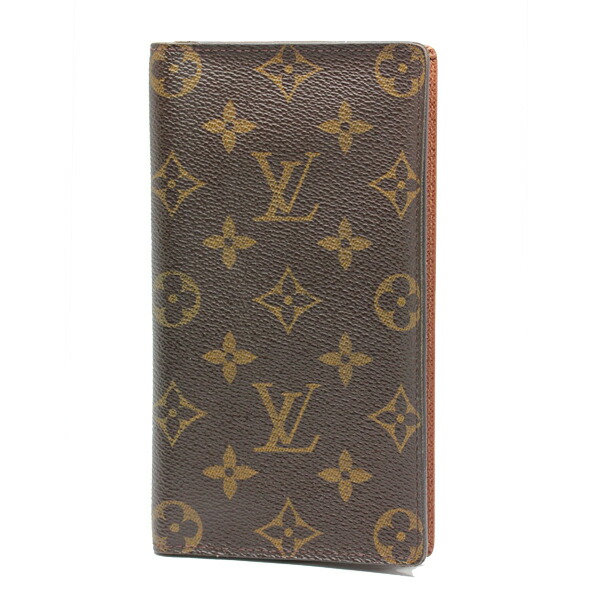 ルイヴィトン モノグラム　ポルトカルトクレディ・円/カード用ポケット付きお札入れ　M60825 LOUIS VUITTON　【中古】