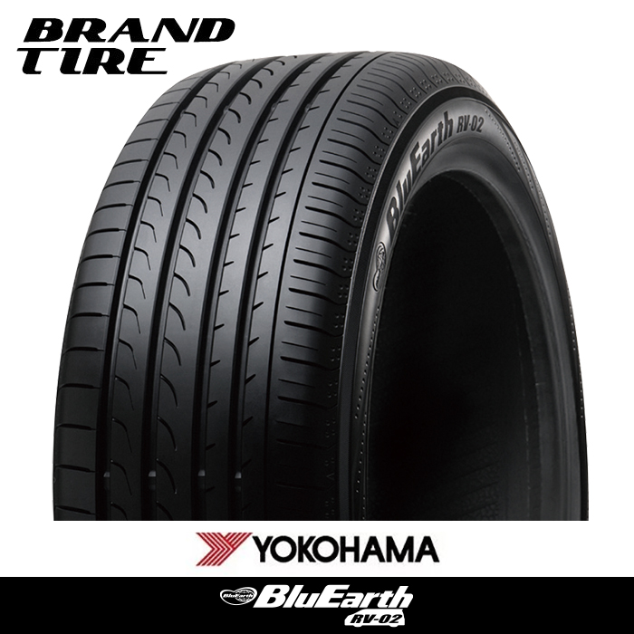 楽天市場 Yokohama ヨコハマ Bluearth ブルーアース Rv 02 215 60r17 96h タイヤのみ 1本価格 Brandtire