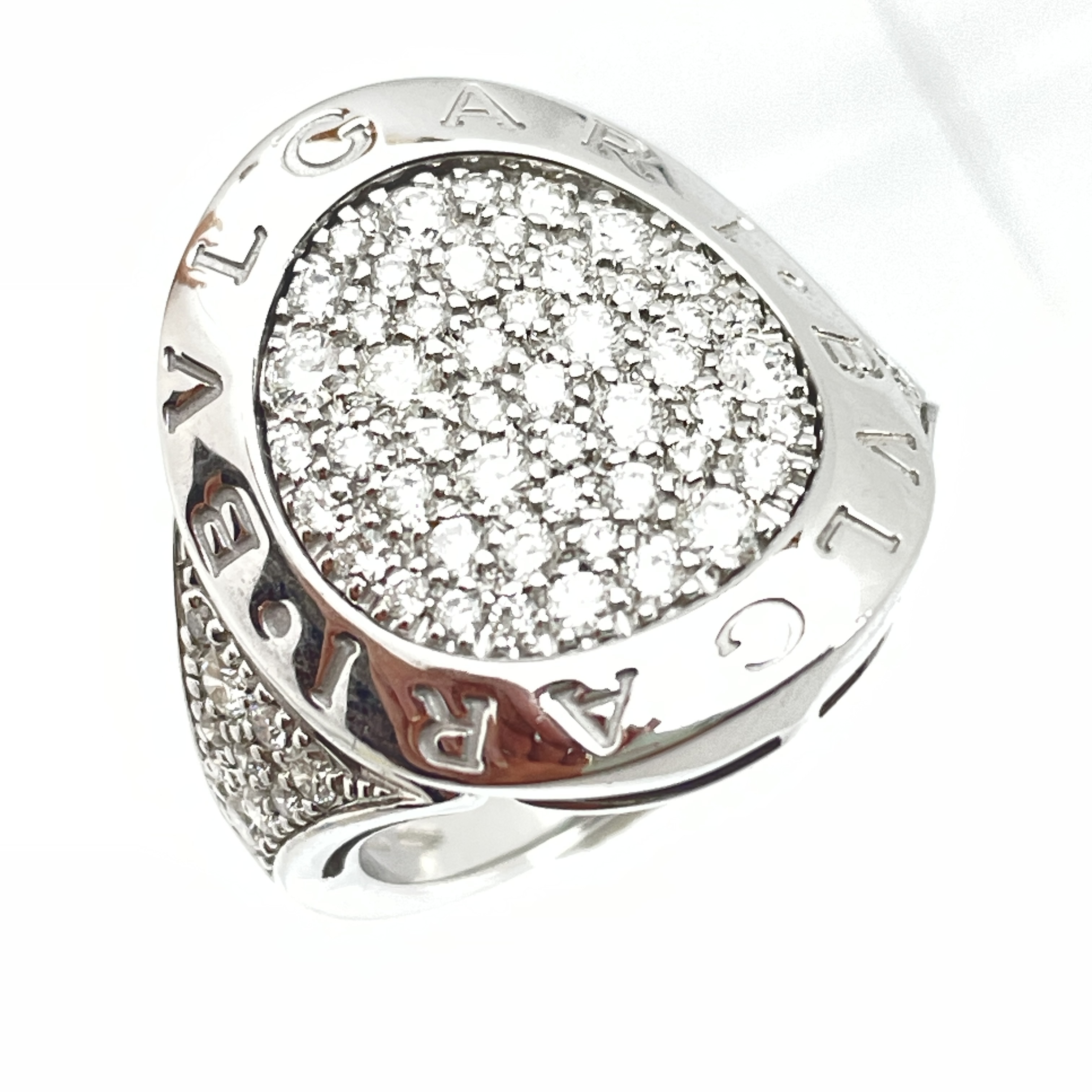 ブルガリ BVLGARI リング 10.5号 リヴァンティング パヴェダイヤ K18WG ホワイトゴールド 9.7g 【中古】