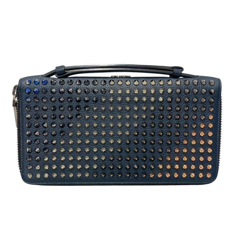 クリスチャン・ルブタン　 パネトーネ スタッズ コインパース ブラック　品薄 Panettone coin purse ブラック カーフレザー - Accessories