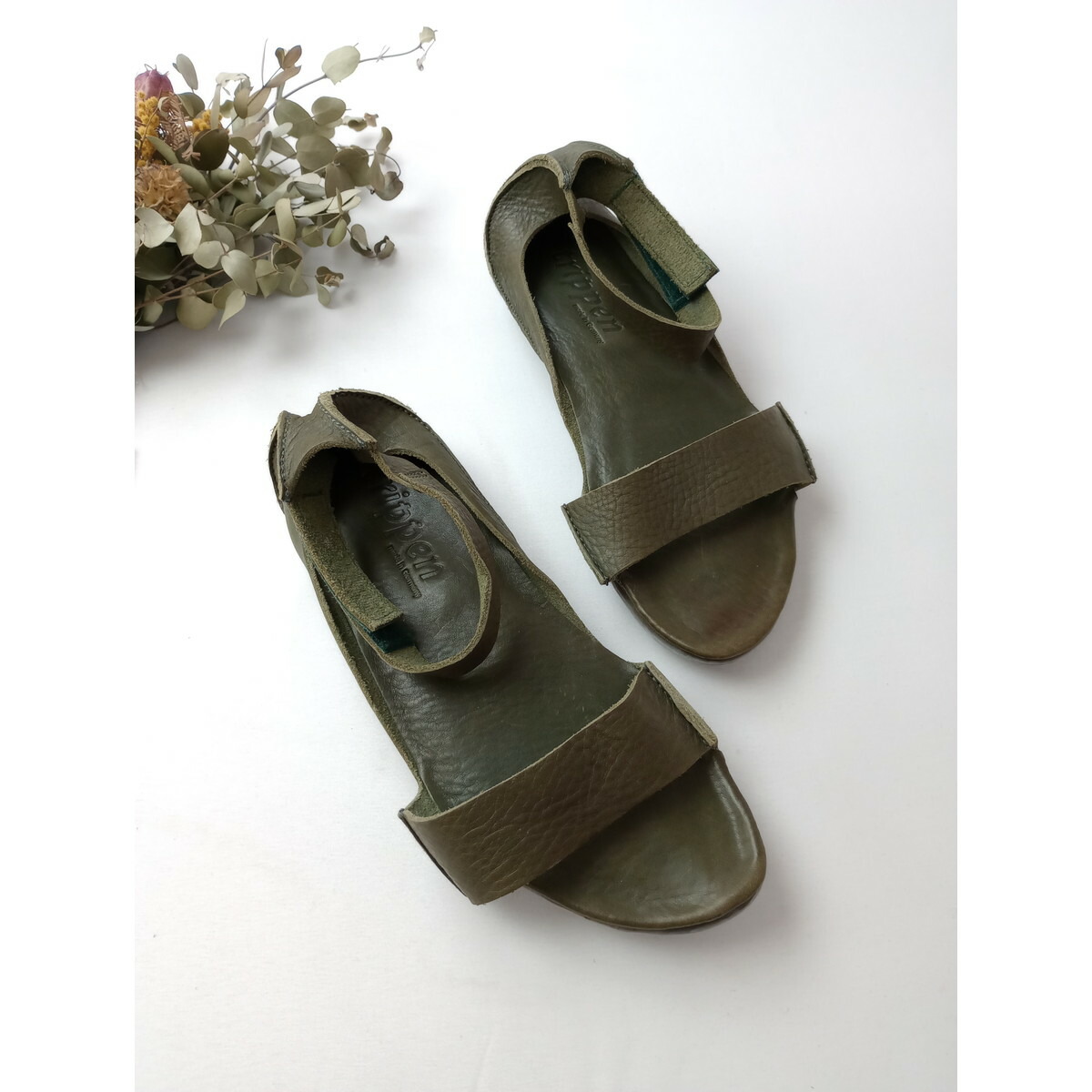 trippen トリッペン faustina レザーサンダル カーキ 39【中古】｜Branica Republic
