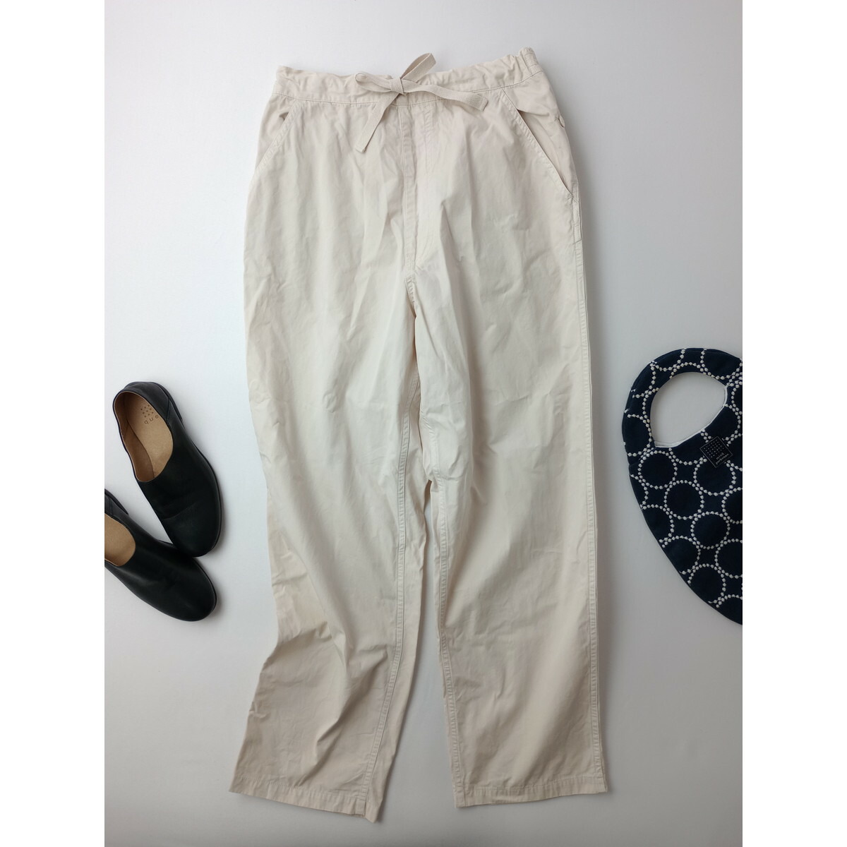 楽天市場】nest Robe ネストローブ ウール サルエル パンツ カーキ F