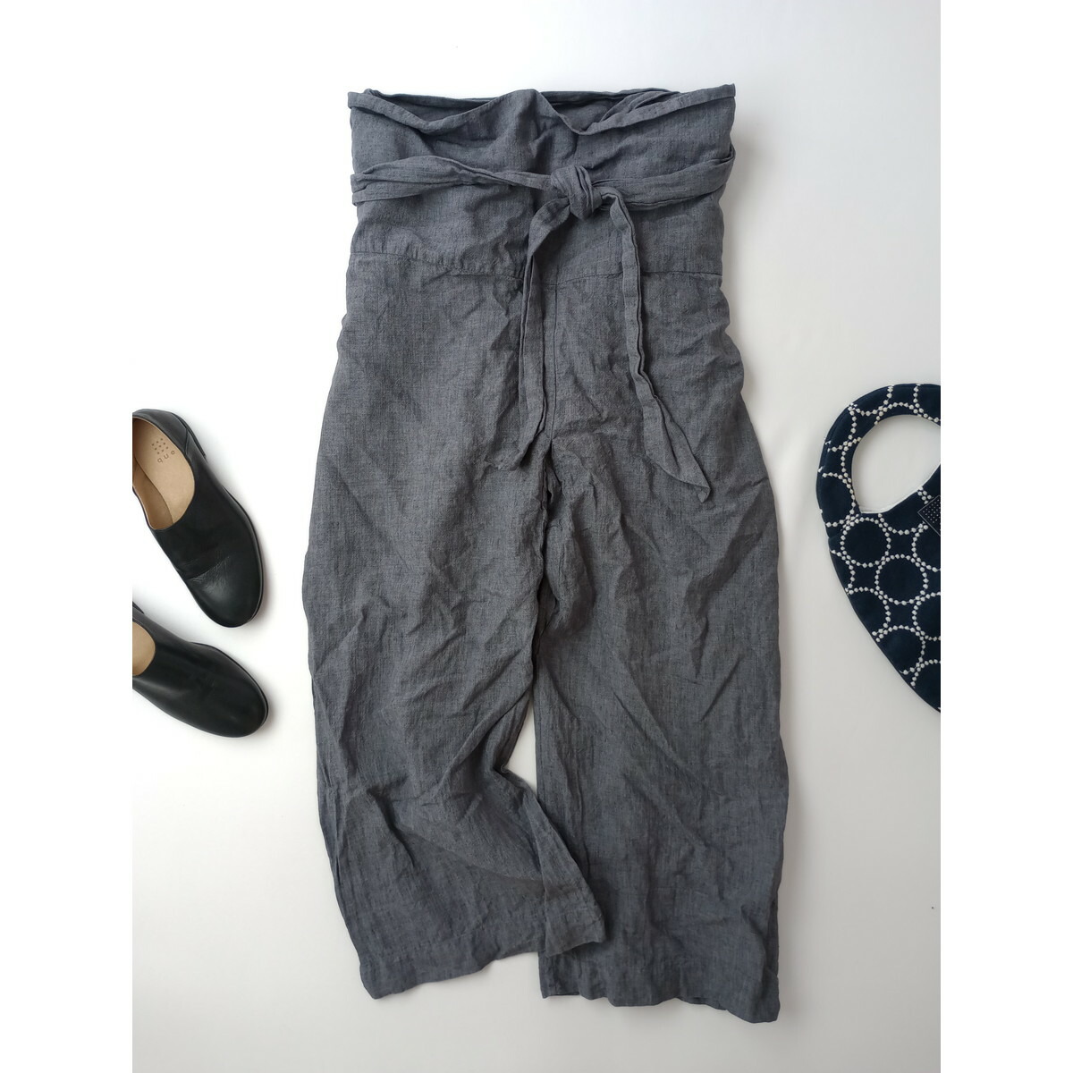 TOUJOURS トゥジュー タイ スタイル パンツ グレー【中古】|Branica Republic