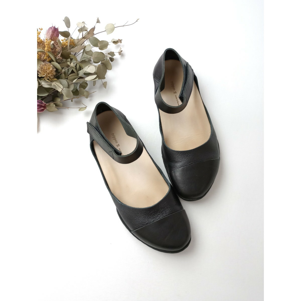 楽天市場】trippen トリッペン Pan f レザー アンクルストラップ