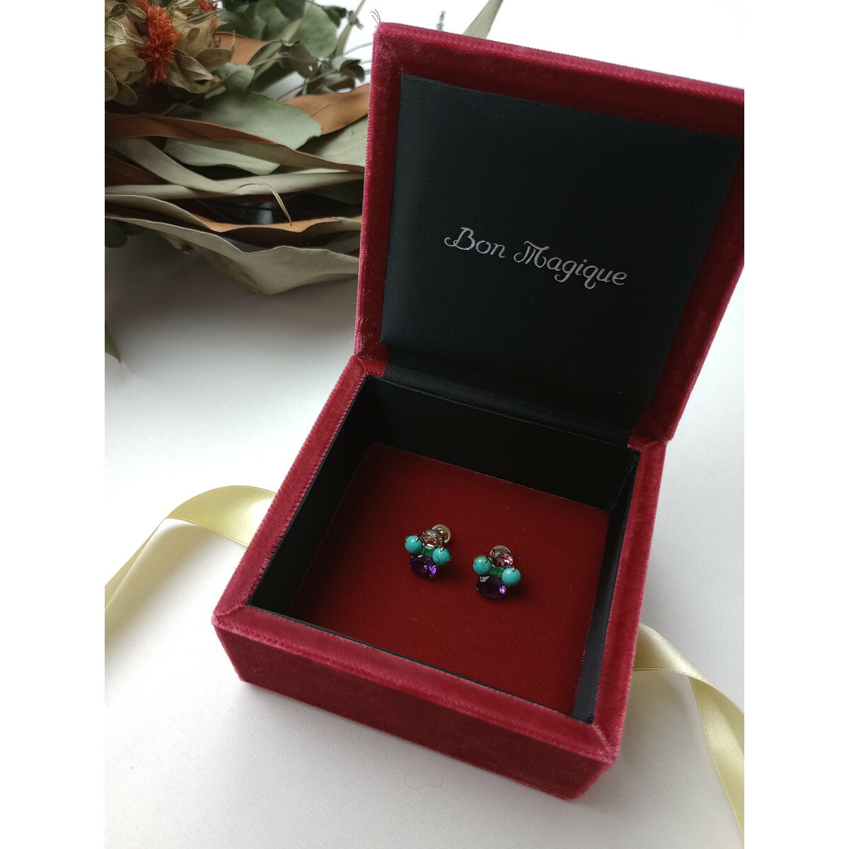 楽天市場】Bon Magique ボンマジック 【美品】124124 K18 11mm 黒蝶