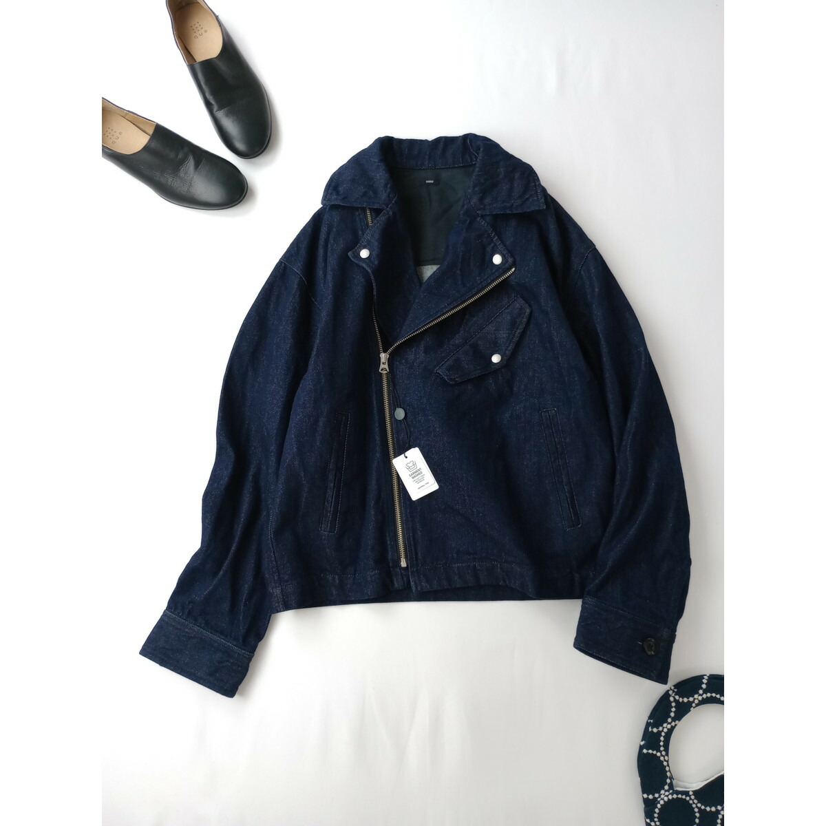 ランフランセダンタン　ショートコート　 ネイビー 楽天市場】Lin francais dantan ランフランセダンタン ラウンドカラー