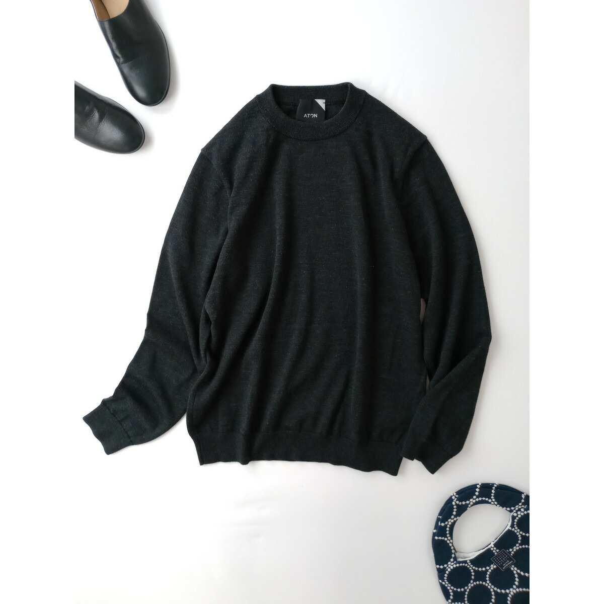ATON エイトン カシミヤプルオーバーニットセーター グリーン 2 KR.AG.HW.0901 楽天市場】ATON エイトン カシミヤプルオーバーニットセーター