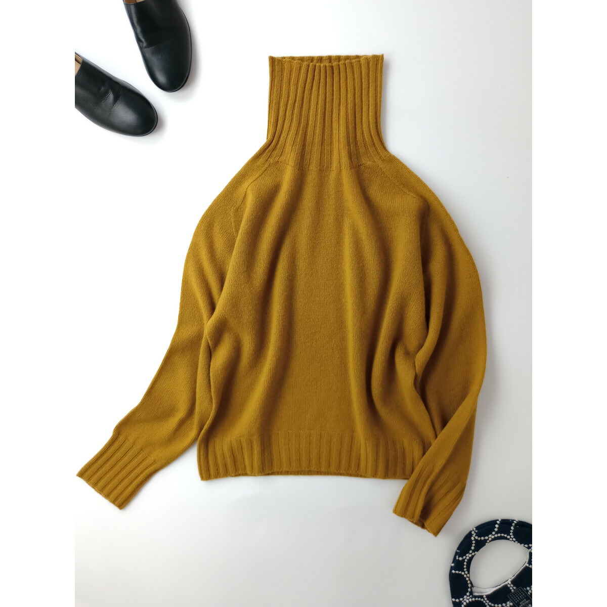 美品✨ MARGARET HOWELL カシミヤニット イエロー系 サイズⅡ