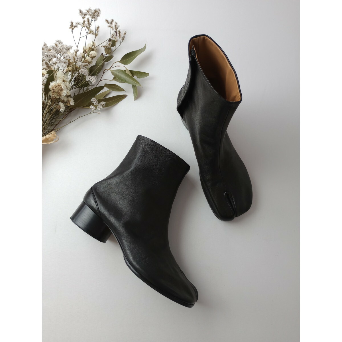 マルタンマルジェラ　タビ　ブーツ　黒 Maison Margiela MAISON MARGIELA メゾンマルジェラ 11 ショート