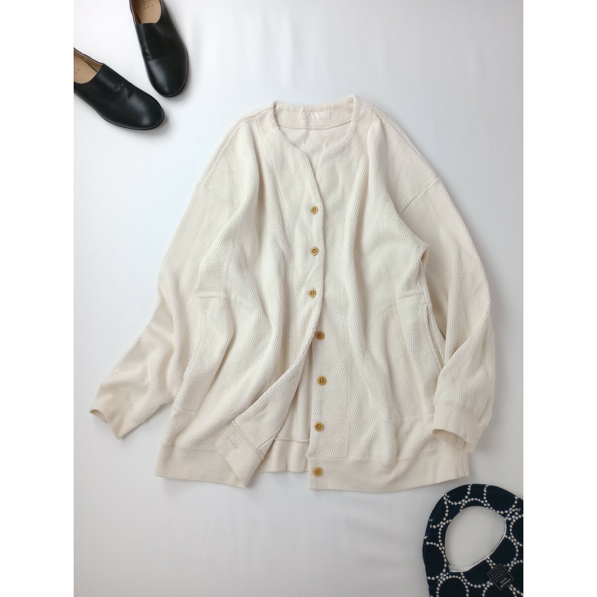 美品☆ネストローブ裏毛ouiプリント2wayカーディガン HAPPY NEW YEAR !! | ONLINE SHOP | nest Robe Shop Blog | nest