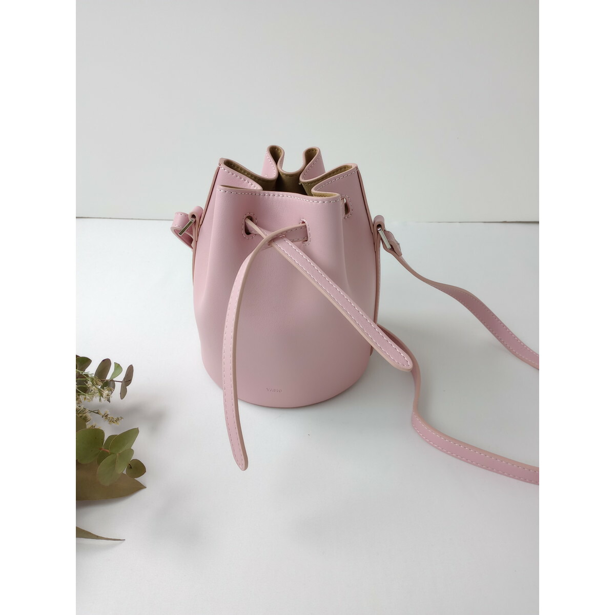 ヴァジック VASIC CLUB MINI クラブ ミニ ショルダー バッグ ピンク 巾着【中古】