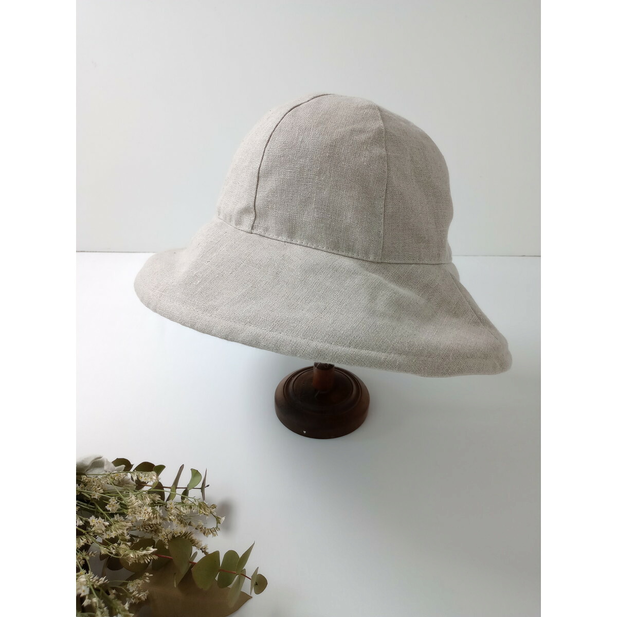 maison de soil メゾンドソイル リネン 麻 100％ ハット 帽子 キナリ 生成り【中古】