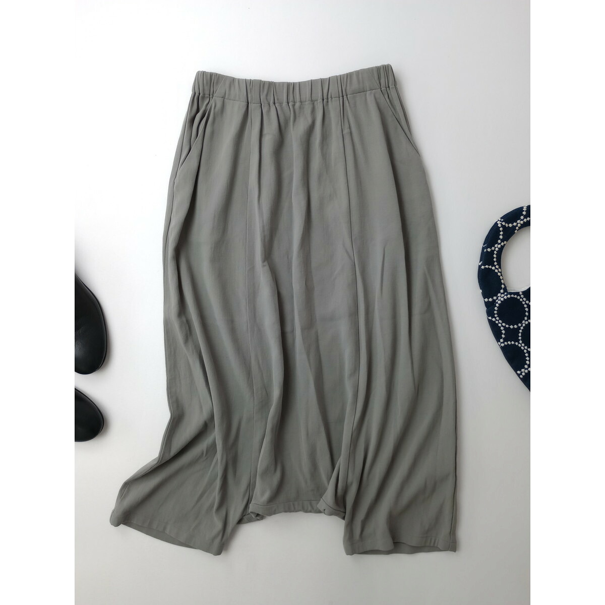 evam eva エヴァムエヴァ cotton sarrouel pants コットン サルエル パンツ グレー【中古】｜Branica Republic 8,502円