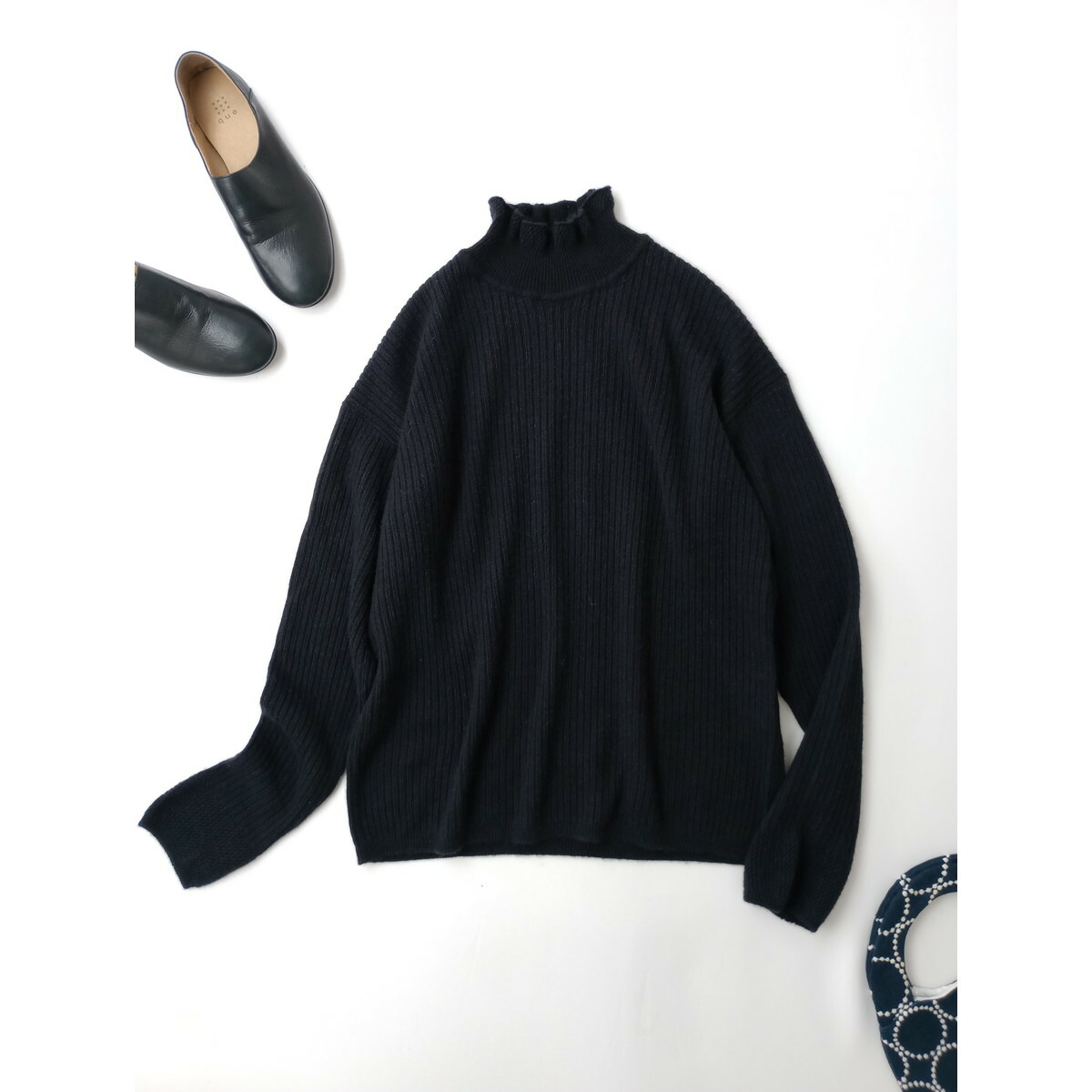 mina perhonen ミナペルホネン winter letter カシミヤ アルパカ 長袖 ニット セーター トップス 38【中古】｜Branica Republic