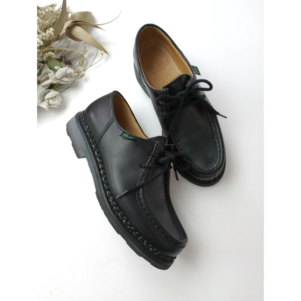 PARA BOOT パラブーツ MICHAEL ミカエル レディース チロリアン シューズ 靴 サイズ 3 22.5 23 黒 ブラック【中古】|Branica Republic