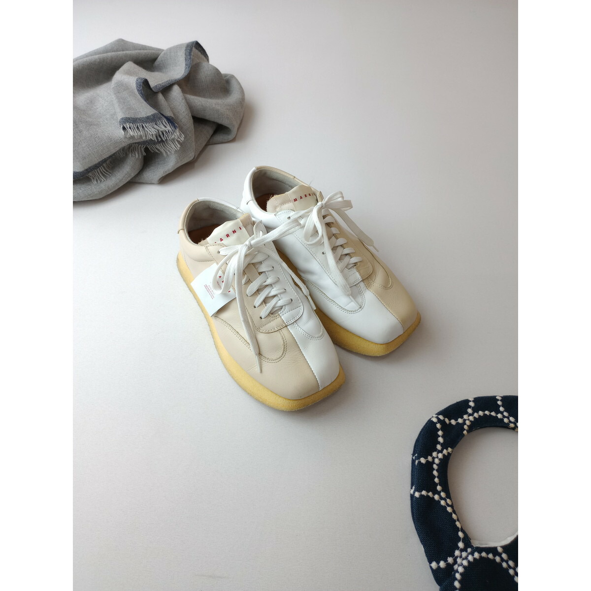 【美品】MARNI マルニ　スニーカー　サイズ37 中古・古着通販】MARNI (マルニ) 厚底スニーカー マルチカラー