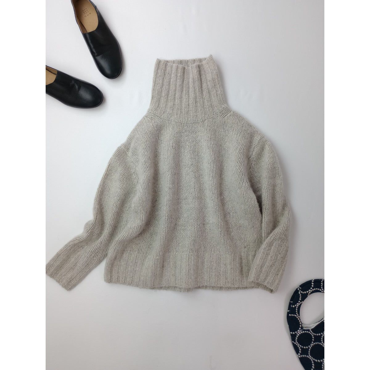 SEASON STYLE LAB シーズンスタイルラボ カシミヤ 100% タートルネック ニット セーター 長袖 トップス 36 アイボリー (6M+2480) 【中古】|Branica Republic