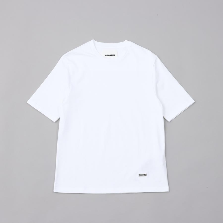 ジルサンダー レディース Tシャツ J02GC0109 Sサイズ ホワイト 102 半袖 ロゴ シンプル 上質 定番|BRANJE 店