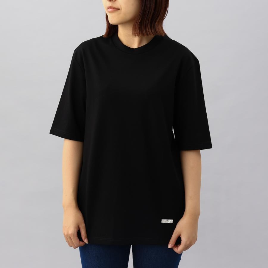 ジルサンダー レディース Tシャツ J02GC0109 Mサイズ ブラック 001 半袖 ロゴ シンプル 上質 定番|BRANJE 店