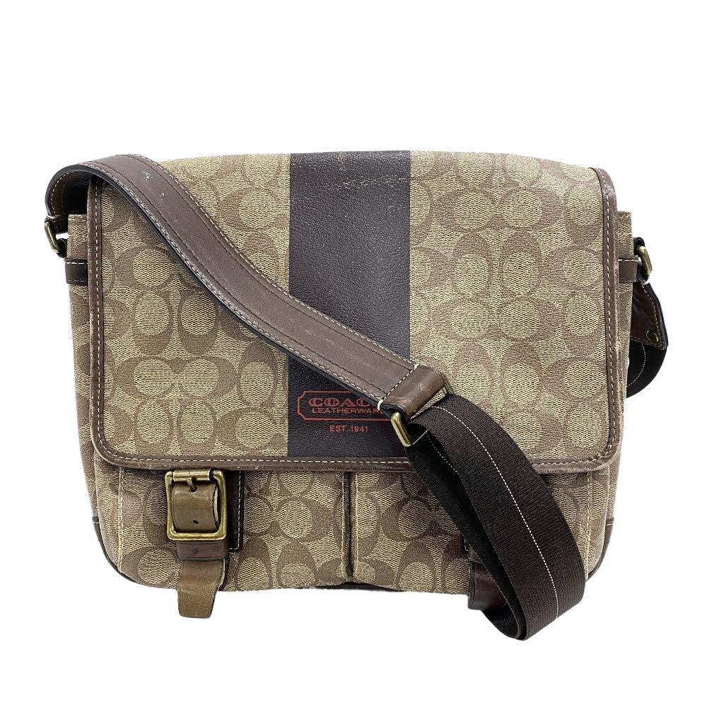 【楽天市場】COACH/コーチ 70077 メッセンジャー シグネチャー ショルダーバッグ ブラウン レディース:BRANJE 楽天市場店