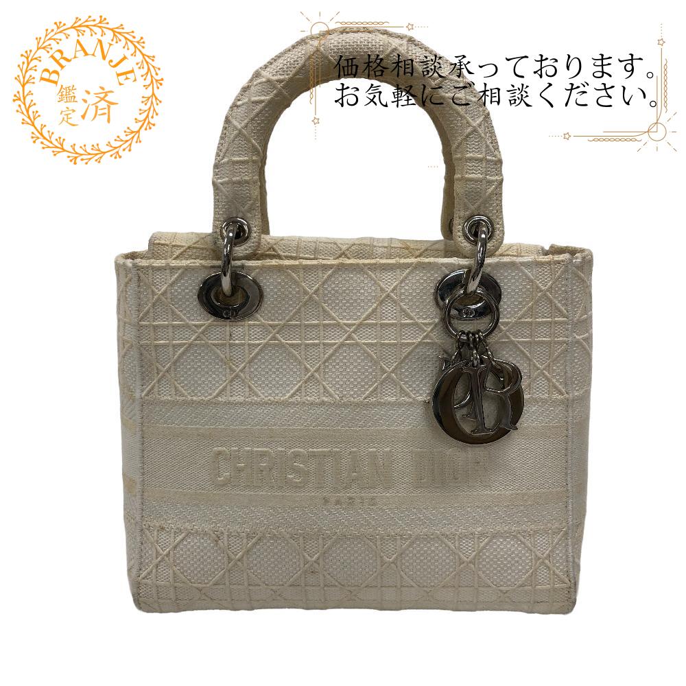 【美品】クリスチャンDior レディーDior カナージュ　 ショルダーバッグ Lady Dior ディオール ハンドバッグ ショルダーバッグ カナージュ