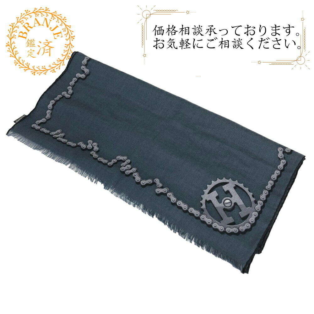 に*も様 [美品]エルメス　HERMES レクタングル　ストール　エ グリグリ HERMES - 美品 エルメス HERMES レクタングル マフラー ストール