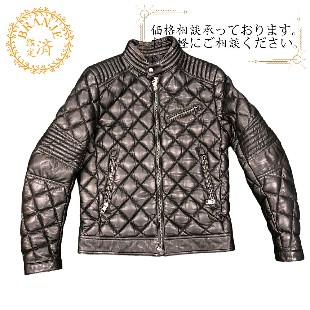MONCLER モンク軌跡 キルティング ライダースジャケット 黒いこと
