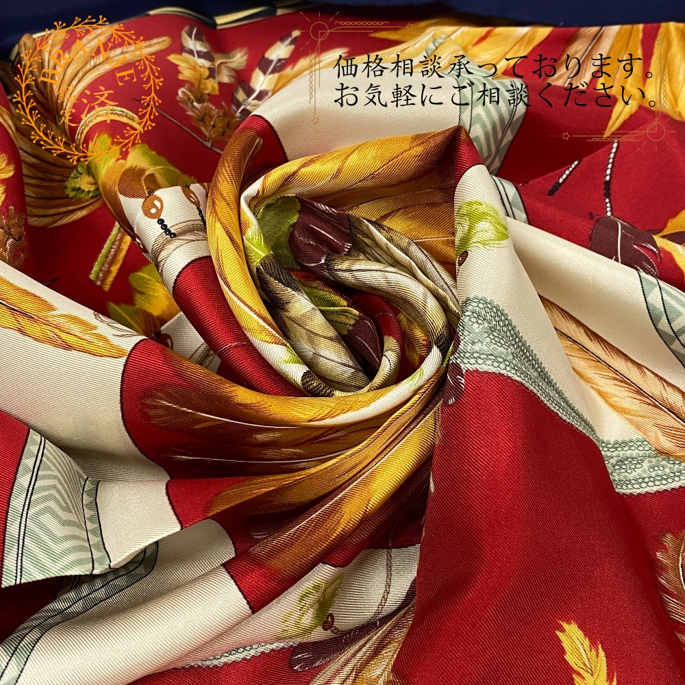 HERMES　エルメス　ヴィンテージ　LES BECANES　シルク　スカーフ Atelier Ninon / ヴィンテージ「エルメス」スカーフ『LES