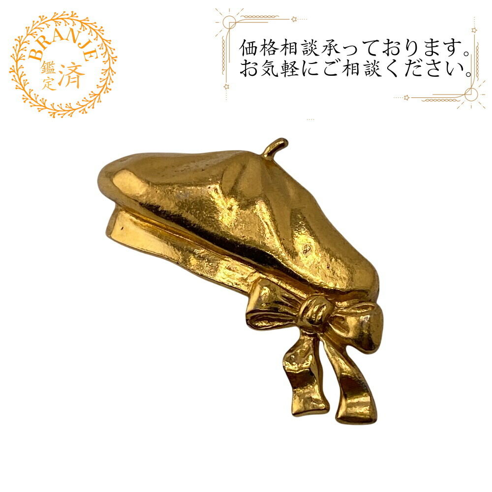 楽天市場】シャネル CHANEL ブローチ 麦わら帽子モチーフ ゴールド