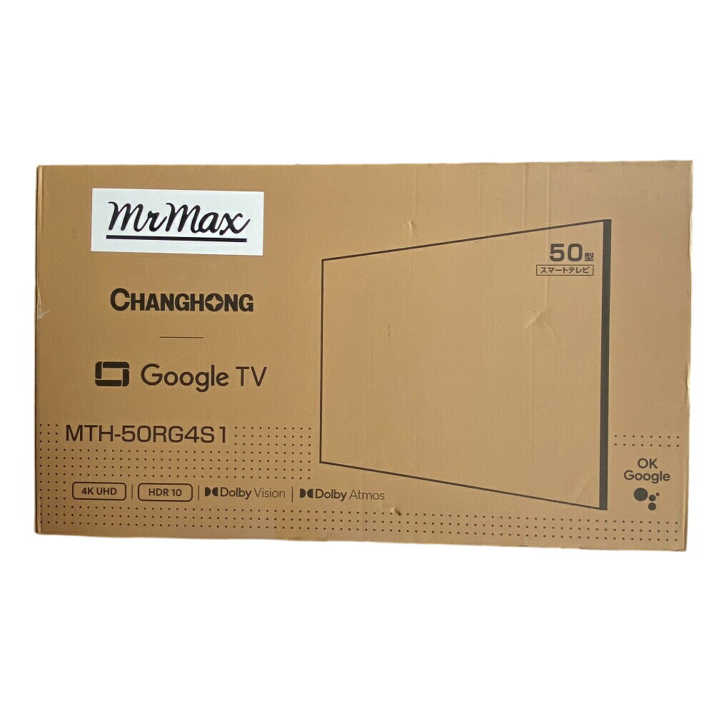 【楽天市場】ミスターマックス 50型スマートテレビ MTH-50RG4S1 50インチ 4K 対応 Google TV ネット動画対応