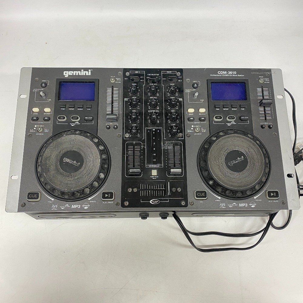 Gemini CDM-3610 DJ ワークステーション DJ機具 ミキサー MP3相応う その他-TV・オーディオ・カメラ