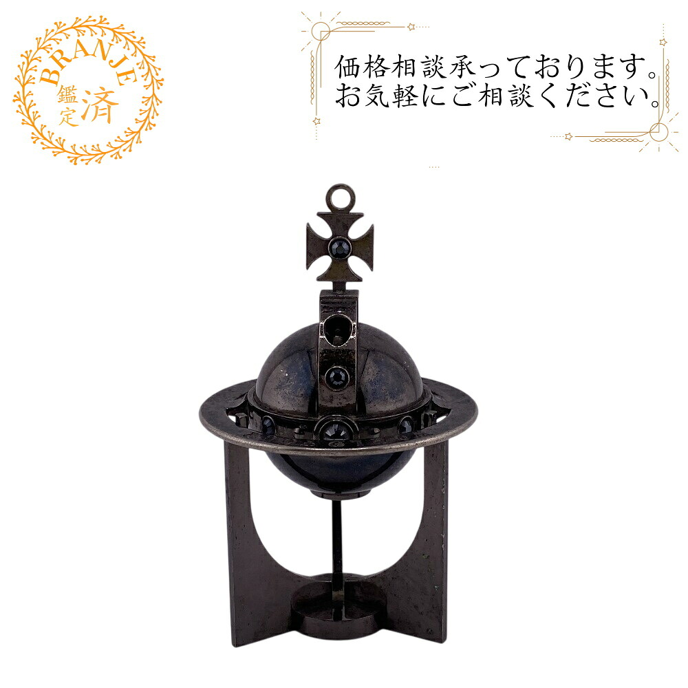 Vivienne Westwood ヴィヴィアンウエストウッド オーブ 048 ヴィヴィアンウエストウッド回顧展150個限定 ガンメタ スタンド チェーン付き ライター ブランド ブラック 198,950円
