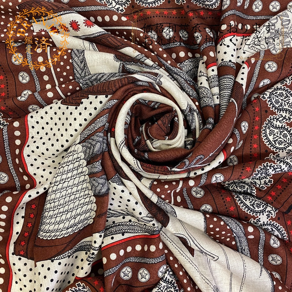 楽天市場】HERMES エルメス Les Canyons Etoiles Scarf 55 カレ